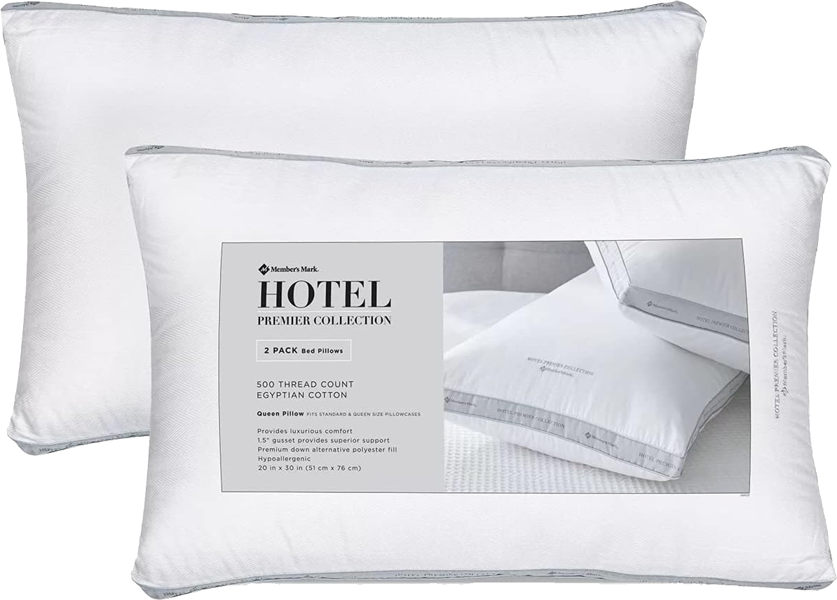 Member's Mark Hotel Premier Collection Queen Pillows (2 Pack)