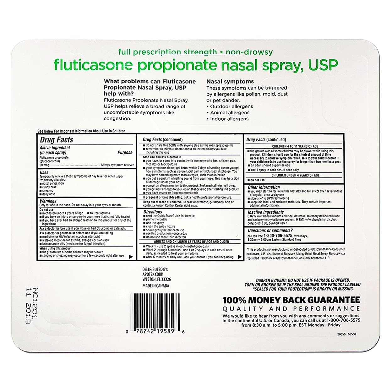 Members Mark Fluticasone Propionate Nasal Spray (6 pk, 0.54 fl. oz. Bottle) Gallery image 2