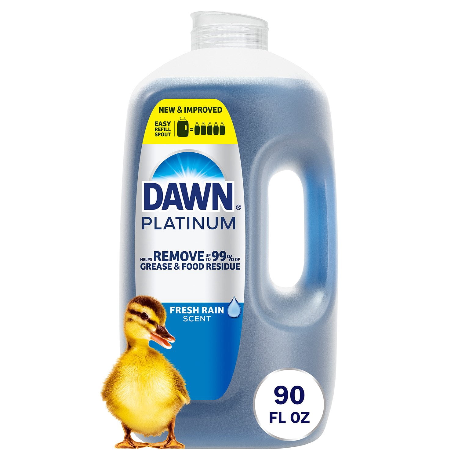 Dawn Platinum Dishwashing Liquid, Refreshing Rain, 90 fl. oz. Primary image
