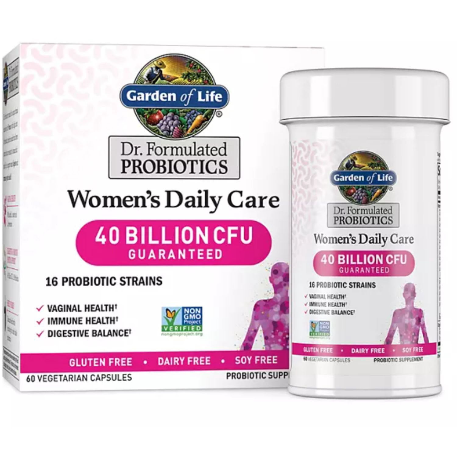 Garden of Life Dr. Formulated Women's Daily Care Probiotic Capsules, 60 ct. Primary image