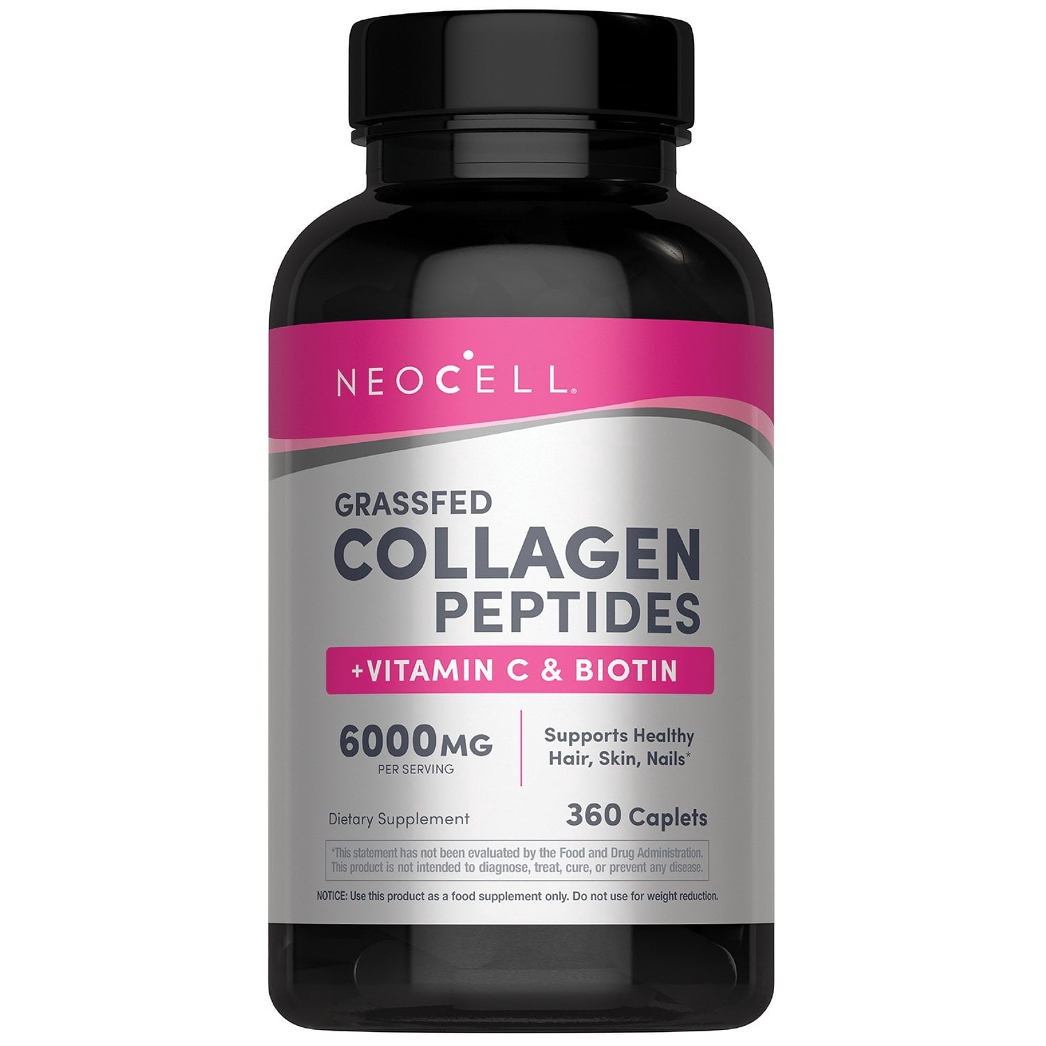 NeoCell Grassfed Collagen Peptides + Vitamin C & Biotin, 360 ct. Primary image