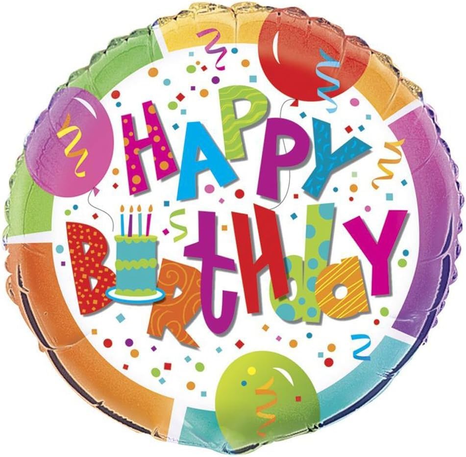 Vibrant Multicolor Foil Birthday Jamboree Balloon - 18" (1 Pc.) - Stand Out Design & Long-lasting Quality - Perfect for Birthday Celebration Primary image