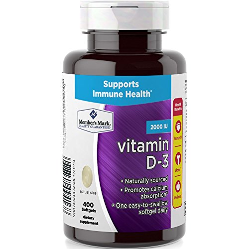 Member's Mark Vitamin D-3 2000 IU Dietary Supplement (400 Count) Primary image