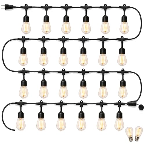 Member's Mark 48' Outdoor LED Cafe String Lights, 24 Bulbs Primary image