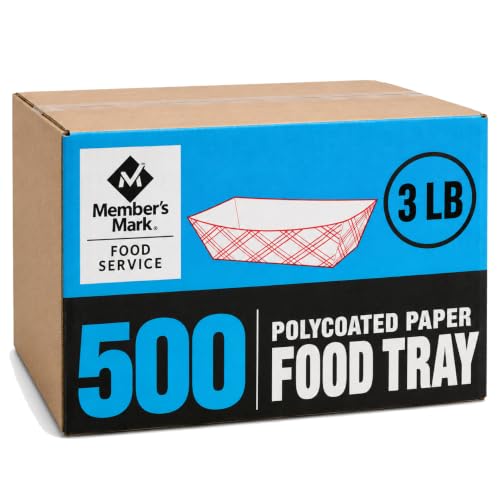Member's Mark Heavy Duty Paper Food Trays, 3 Pounds (Pack of 500) Primary image