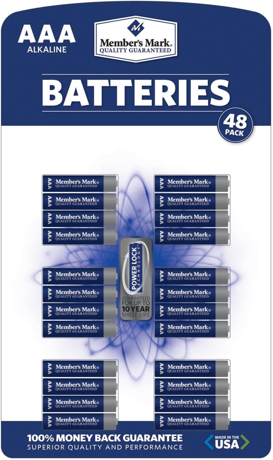 Member's Mark AAA Alkaline Batteries, 48 Pack Primary image